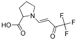 1-(4,4,4-TRIFLUORO-3-OXOBUT-1-ENYL)PYRROLIDINE-2-CARBOXYLIC ACID, TECH Struktur