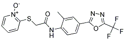 2-[(2-{2-METHYL-4-[5-(TRIFLUOROMETHYL)-1,3,4-OXADIAZOL-2-YL]ANILINO}-2-OXOE THYL)THIO]PYRIDINIUM-1-OLATE Struktur