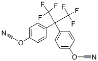 2,2-BIS(4-CYANATOPHENYL)-1,1,1,3,3,3-HEXAFLUOROPROPANE Struktur