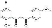 1-(5-FLUORO-2-HYDROXYPHENYL)-3-(4-METHOXYPHENYL)PROPANE-1,3-DIONE Struktur