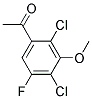 1-(2,4-DICHLORO-5-FLUORO-3-METHOXYPHENYL)ETHANONE Struktur