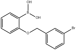 2-(3'-BROMOBENZYLOXY)PHENYLBORONIC ACID Struktur