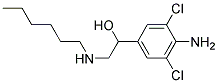 1-(4-AMINO-3,5-DICHLORO-PHENYL)-2-HEXYLAMINO-ETHANOL Struktur