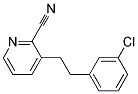 2-CYANO-3-(3-CHLOROPHENYLETHYL)PYRIDINE Struktur