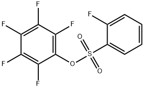 2,3,4,5,6-PENTAFLUOROPHENYL 2-FLUOROBENZENESULPHONATE Struktur