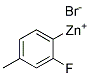 2-FLUORO-4-METHYLPHENYLZINC BROMIDE 0.5M SOLUTION IN THF Struktur