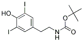 [2-(4-HYDROXY-3,5-DIIODO-PHENYL)-ETHYL]-CARBAMIC ACID TERT-BUTYL ESTER Struktur