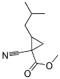 1-CYANO-2-ISOBUTYL-CYCLOPROPANECARBOXYLIC ACID METHYL ESTER Struktur