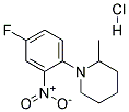 1-(4-FLUORO-2-NITROPHENYL)-2-METHYLPIPERIDINE HYDROCHLORIDE Struktur