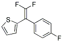 2-[2,2-DIFLUORO-1-(4-FLUOROPHENYL)VINYL]THIOPHENE Struktur