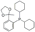 2'-(DICYCLOHEXYLPHOSPHINO)ACETOPHENONE ETHYLENE KETAL Struktur