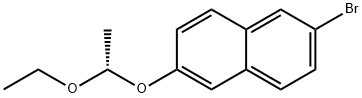 2-BROMO-6-[1-(2-ETHOXY)ETHOXY]NAPHTHALENE Struktur