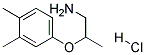 2-(3,4-DIMETHYLPHENOXY)-1-PROPANAMINE HYDROCHLORIDE Struktur