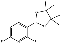 2,6-DIFLUORO-3-(4,4,5,5-TETRAMETHYL-[1,3,2]-DIOXABOROLAN-2-YL)PYRIDINE Structure