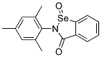 1-OXO-2-(2,4,6-TRIMETHYL-PHENYL)-1,2-DIHYDRO-1LAMBDA4-BENZO[D]ISOSELENAZOL-3-ONE Struktur