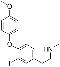 (2-[3-IODO-4-(4-METHOXY-PHENOXY)-PHENYL]-ETHYL)-METHYL-AMINE Struktur