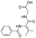 (2-BENZOYLAMINO-3-METHYL-BUT-2-ENOYLAMINO)-ACETIC ACID Struktur