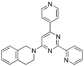 2-(2-PYRIDIN-2-YL-6-PYRIDIN-4-YLPYRIMIDIN-4-YL)-1,2,3,4-TETRAHYDROISOQUINOLINE Struktur