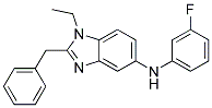 (2-BENZYL-1-ETHYL-1H-BENZOIMIDAZOL-5-YL)-(3-FLUORO-PHENYL)-AMINE Struktur