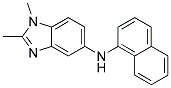 (1,2-DIMETHYL-1H-BENZOIMIDAZOL-5-YL)-NAPHTHALEN-1-YL-AMINE Struktur