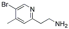 2-(5-BROMO-4-METHYL-PYRIDIN-2-YL)-ETHYLAMINE Struktur