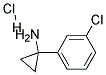 1-(3-CHLORO-PHENYL)-CYCLOPROPYLAMINE HYDROCHLORIDE Struktur