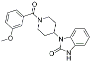 1-[1-(3-METHOXYBENZOYL)PIPERIDIN-4-YL]-1,3-DIHYDRO-2H-BENZIMIDAZOL-2-ONE Struktur