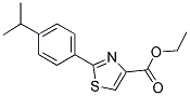 2-(4-ISOPROPYL-PHENYL)-THIAZOLE-4-CARBOXYLIC ACID ETHYL ESTER Struktur