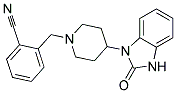 2-([4-(2-OXO-2,3-DIHYDRO-1H-BENZIMIDAZOL-1-YL)PIPERIDIN-1-YL]METHYL)BENZONITRILE Struktur