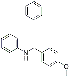 [1-(4-METHOXY-PHENYL)-3-PHENYL-PROP-2-YNYL]-PHENYL-AMINE Struktur