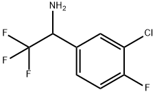 1-(3-CHLORO-4-FLUORO-PHENYL)-2,2,2-TRIFLUORO-ETHYLAMINE Struktur