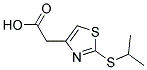 (2-(ISOPROPYLTHIO)-1,3-THIAZOL-4-YL)ACETIC ACID Struktur