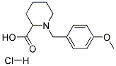 1-(4-METHOXY-BENZYL)-PIPERIDINE-2-CARBOXYLIC ACID HYDROCHLORIDE Struktur