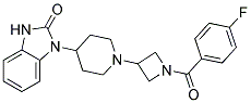 1-(1-[1-(4-FLUOROBENZOYL)AZETIDIN-3-YL]PIPERIDIN-4-YL)-1,3-DIHYDRO-2H-BENZIMIDAZOL-2-ONE Struktur