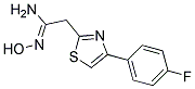 2-[4-(4-FLUOROPHENYL)-1,3-THIAZOL-2-YL]-N'-HYDROXYETHANIMIDAMIDE Struktur