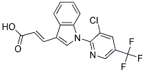 1-[3-Chloro-5-(trifluoromethyl)pyridin-2-yl]-1H-indol-3-ylacrylic acid Struktur