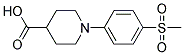 1-[4-(Methylsulphonyl)phenyl]piperidine-4-carboxylic acid Struktur