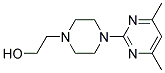 1-(4,6-Dimethylpyrimidin-2-yl)-4-(2-hydroxyethyl)piperazine Struktur