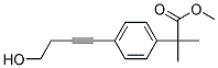 2-[4-(4-HYDROXY-BUT-1-YNYL)-PHENYL]-2-METHYL-PROPIONIC ACID METHYL ESTER Struktur