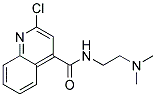 2-CHLORO-N-[2-(DIMETHYLAMINO)ETHYL]-4-QUINOLINE CARBOXAMIDE Struktur