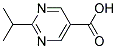 2-(1-methylethyl)pyrimidine-5-carboxylic acid Struktur