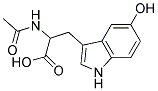 2-(acetylamino)-3-(5-hydroxy-1H-indol-3-yl)propanoic acid Struktur