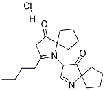 2-BUTYL-1,3-BIAZASPIRO[4,4]-NON-1-ENE-4-ONE HYDROCHLORIDE Struktur