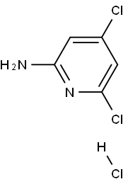 2-AMINO-4,6-DICHLOROPYRIDINE HYDROCHLORIDE Struktur