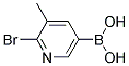 2-BROMO-3-METHYLPYRIDINYL-5-BORONIC ACID Struktur