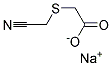 2-[(Cyanomethyl)thio]acetic acid sodium Struktur