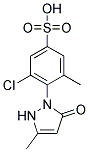 1-(6-Chloro-2-methyl-4-sulfophenyl)-3-methyl-5-pyrazolone Struktur