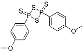 2,4-Bis(4-methoxyphenyl)-1,3-dithia-2,4-diphospheptane-2,4-disulfide Struktur