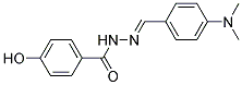 2'-(4-(DIMETHYLAMINO)BENZYLIDENE)-4-HYDROXYBENZOHYDRAZIDE Struktur