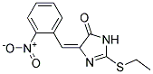 2-ETHYLTHIO-4-(2-NITROBENZYLIDENE)-2-IMIDAZOLIN-5-ONE Struktur